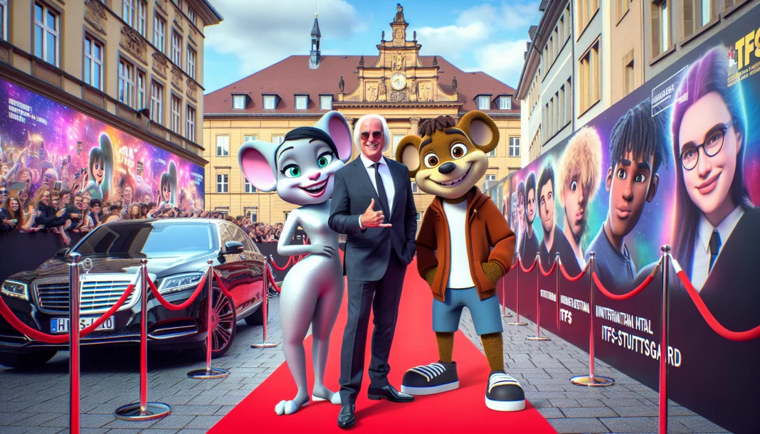Roter Teppich beim ITFS Stuttgart: Zwei Mega-Stars im Netz treffen die deutsche Stimme von Micky Maus